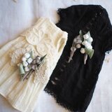 ＊すずらん-ナチュラル＆アンティーク＊ミニミニコサージュset