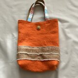 リメイクニットのミニトート