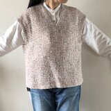 ファンシーツィード　Vネックベスト