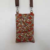 着物リメイクのスマホショルダー