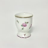 手描きのピンクのバラのエッグスタンド