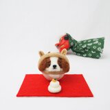 【受注製作】  2026年干支(午) 馬になりきるまゆキャバリア(ブレインハイム他３種)正月飾りセット　羊毛フェルト