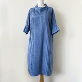 ピンタックのコットンワンピース 受注製作 (送料無料)