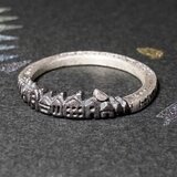 halved moon ( mille±feuille )　1号～27号　半月 街並 家  猫 シルバー 925 リング