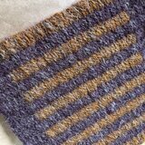 ウール手紡ぎ・手織り　チェアマット　トワイニング技法で　no13