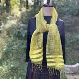 草木染めインドシルクストール（キハダ染め）