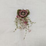 布花 大きめのマーガレットと小花（ピンク）/ 00137