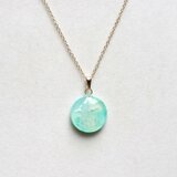 レジンアート　ラウンドペンダント〈移ろう空①〉20㎜