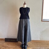 国産ジャガードデニム　85cm丈