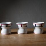 バスク柄　エッグスタンド　フランスアンティーク　アンティークのある暮らし　ブロカント