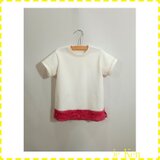 ◉sale◉　[70] le t-shirt à dentelle sur l'ourlet [キッズ商品]