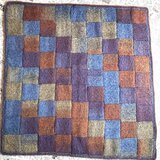 ガーター編みのブランケット　おくるみ　膝掛け　手編み　MONA