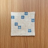 コースター　四ツ葉　桜&藍①