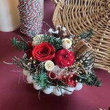 ちいさな冬の贈り物　クリスマスのミニアレンジメント