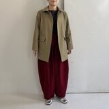コットンミドル丈コート(カーキ)
