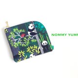 L字ファスナーミニ財布   パンダの森  ＊501＊