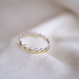 真鍮＆シルバーリング frill