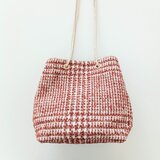 3way巾着ショルダーバッグ グレンチェック ウールツイード 尾州産 秋 冬