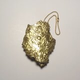アート 『 金の樹皮 』 キーホルダー　ハンドメイド　