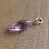 ✨2月誕生石✨ ピンクアメジスト＜ダイヤカット＞のチャーム