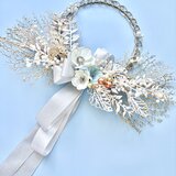 （リースBOXつき）冬のきらめき・アネモネリース/アーティフィシャルフラワー/クリスマス/冬/ご褒美/ギフト