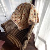 手編みのブランケット（カモミール）