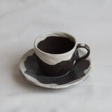 ガトーショコラ風コーヒーカップ＆ソーサー(小ぶり)