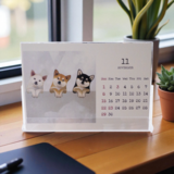 【受注制作】2026年 卓上カレンダー(ハガキサイズ)