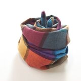 肌ストール ブロックチェック　フランネル