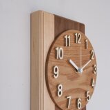 掛け時計　(ウォールナット　×　ハードメープル)