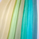 C-44）正絹胴裏（着物の裏地）　手染め　6色6枚　はぎれセット　グリーン系　つまみ細工用布