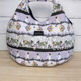 シルクハットの猫やひょうがおしゃれなころりんバッグ