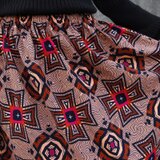 【受注制作】アフリカ布のギャザースカート（ クロス ）アフリカンプリント アフリカンファブリック