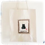 モナリザ猫ペーパーバッグ型トート キャンバス ショッパートート