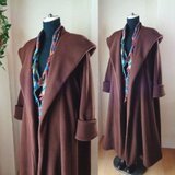 魔法使い♥超軽量 ビッグフード ローブコート♥チョコブラウン♥アンチピリング加工 ふんわり上質フリース