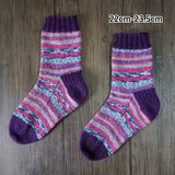 手編みの靴下［洗濯機ok］