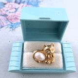 《Avon》 “Friendly Critters Tac Pin” cat エイボン ヴィンテージブローチ