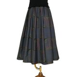 大島紬リメイク＊タックスカート