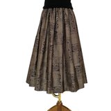 大島紬リメイク＊タックスカート