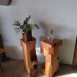 一木のハイスツール　　無垢材・スツール・カウンターチェア・ディスプレイ