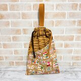 シューズケース(外ポケット付)　【和柄・駄菓子】