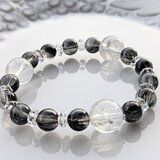 『デトックス&グラウンディングのクリスタル✨ブラックトルマリンインクォーツ&クリアクォーツのブレスレット』