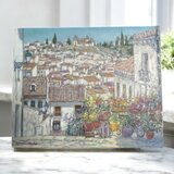 アンダルシアの白い町アンテケラ(油絵Ｆ３号、スペイン、アンダルシア、原画)