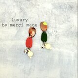 （一点もの）asymmetry color＋star beads