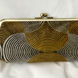 SAFECO　フランス生地　シンプル　がま口長財布　