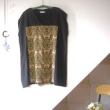 展示品　花鳥柄のチュニック【sara-nari】着物リメイク