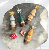 木彫りのminiクリスマスツリー