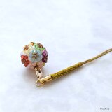 花手毬の根付け・帯飾り12color（Ｖ）