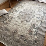 超大判171×286アンティークカラー　メダリオン　トルコヴィンテージラグ