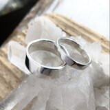 歪な平打ちペアリング/silver925 B37 B38